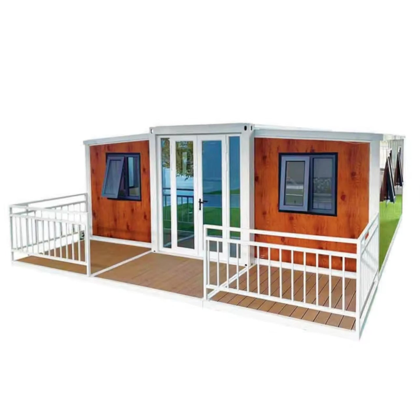 20ft 30ft 40ft Hurricane Proof Prefab Modular Expandable Container House with 2 Bedrooms 3 Bedrooms and Kitchen Bathroom - WoodArtSupply