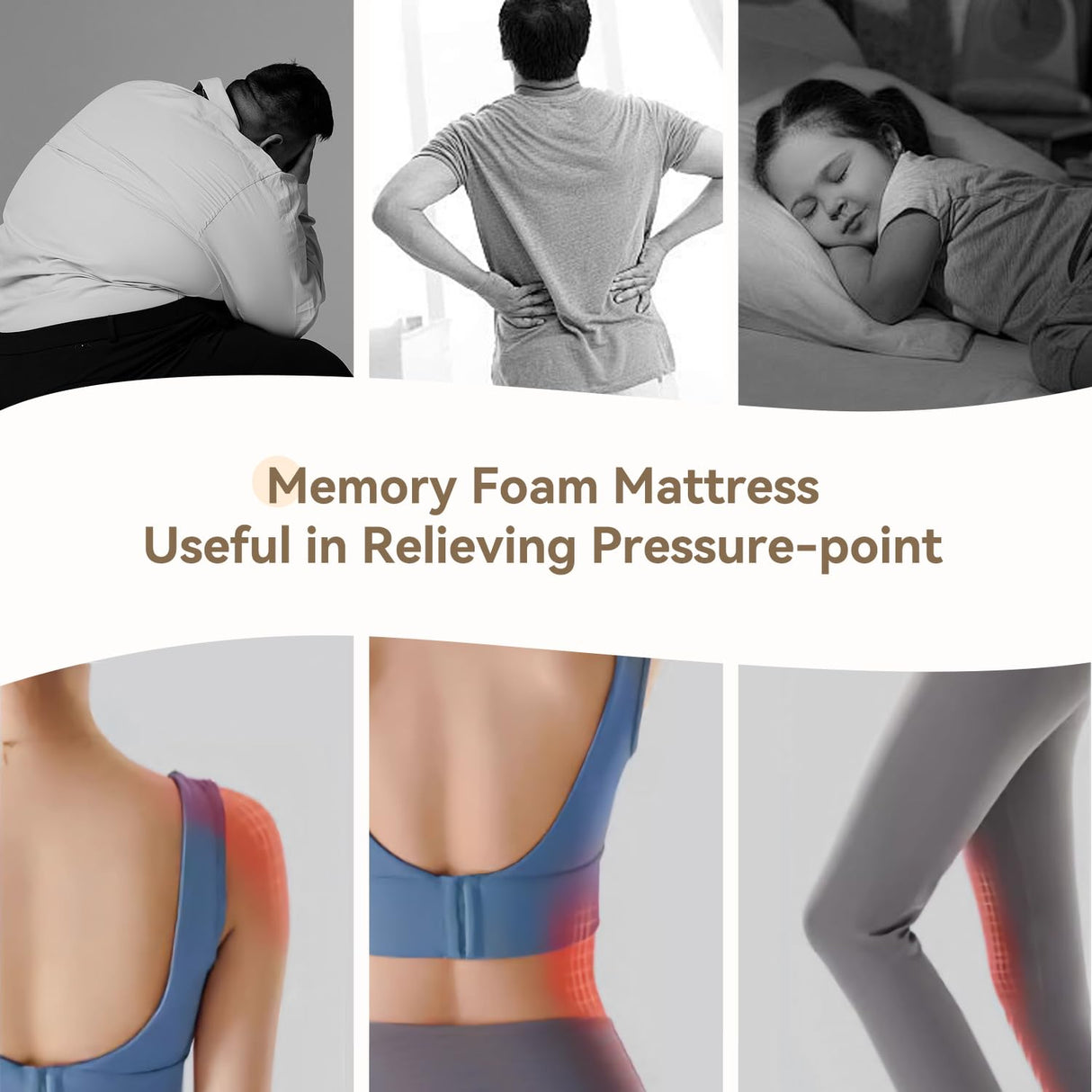 TERISTE 8 Inch Twin Mattress for Single Bed Breathable Gel-Memory Foam Plus Pillowtop, Cool and Skin-Friendly, Fiberglass Free, Mattress in a Box, CertiPUR-US® Certified TERISTE