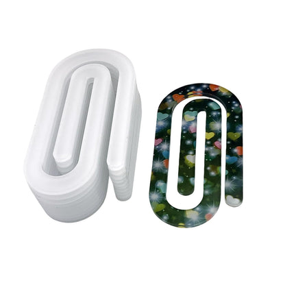 Sublimation Blank Thermal Acrylic Single-Sided White Approximate 4 x 2 Inch Jumbo Paper Clips 10 Packs