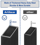 Artibear Depth Adjustable Firewood Rack Brackets for Outdoor, 2x4 Wood Storage Holder Kit for Indoor Fireplace, 2 Packs (2x4s not Include) Artibear