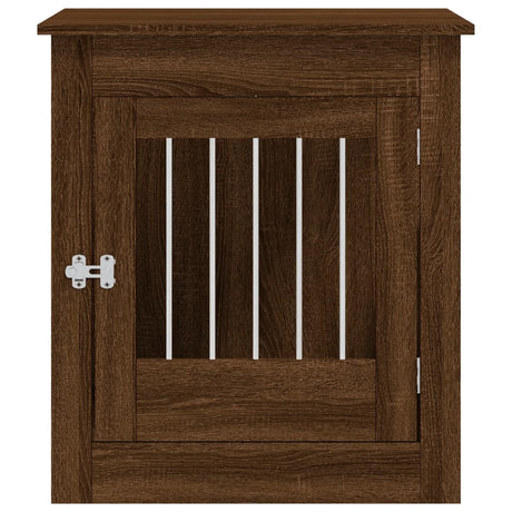 GOLINPEILO Dog Crate Furniture, Modern Dogs Kennel Indoor, Dog House Indoor, Puppy Cage Indoor Dog House, Brown Oak 25.4"x31.5"x28" Engineered Wood,-775 GOLINPEILO