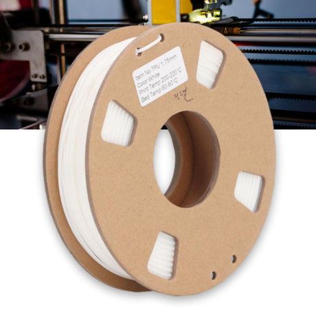 3D Printer Filament, 1.75mm Flexible TPU Filament Bundle, High Accuracy 95A Soft 3D Printer Consumable, for Shoe Soles Watch Bands Drone Parts, White Generic