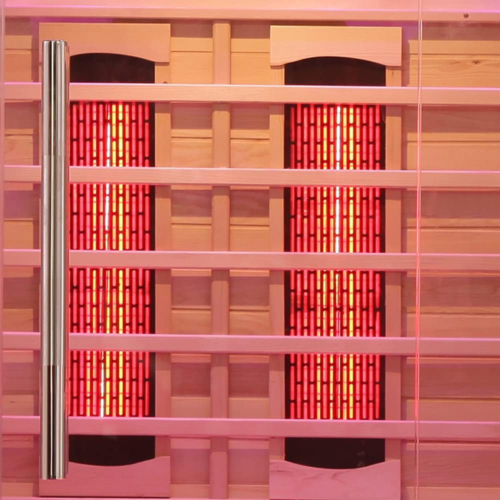 iDOTODO Far Infrared Carbon Fiber Glass Red Light Heater Tube, Infrared Sauna Heater, Sauna Accessories, Sauna Heater 110V, Infrared Suana Heating Element Tube for Wooden Indoor/Outdoor Sauna iDOTODO