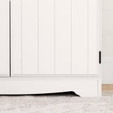 South Shore Farnel 4-Door Storage Cabinet-Pure White, Tall South Shore