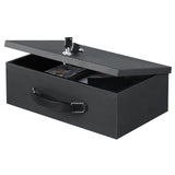 xydled Fire Resistant Safe Fire Safe Box with Key Lock for Home Office Security Storage for Valuables Documents,12.8 x 8.5 x 4.5 Inch,Black xydled