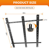 BEAMNOVA Overhead Garage Storage Rack,Ceiling Bin Rails Storage Heavy Duty Metal Garage Ceiling Storage Racks,Overhead Tote Storage Rail System,Overhead Bin Storage (Black) 48" x 48" BEAMNOVA