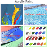 Paint by Number Mountains waterfall DIY Painting On Canvas, Paintwork with Paintbrushes Acrylic Paints,Perfect for Paint by Numbers for Adults and Kids Students Beginner, for Home Wall Decor16x20 Inch eniref