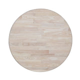 International Concepts 30" Round Top Pedestal Table - With 2 Cafe Chairs, Unfinished IC International Concepts