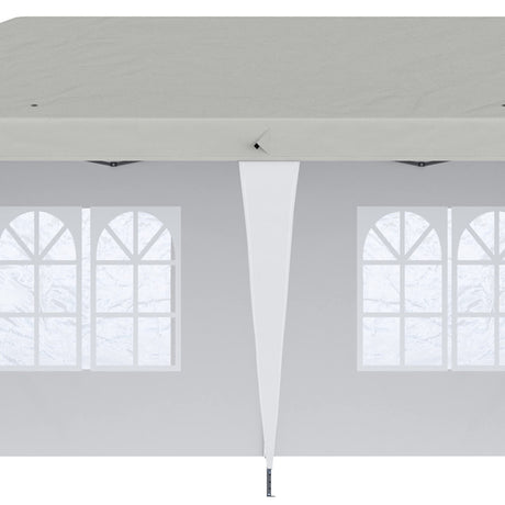 Outsunny 10' x 20' Pop Up Canopy Tent with 4 Sidewalls, Heavy Duty Tents for Parties, Outdoor Instant Gazebo with Carry Bag, for Outdoor, Garden, Patio, White Outsunny