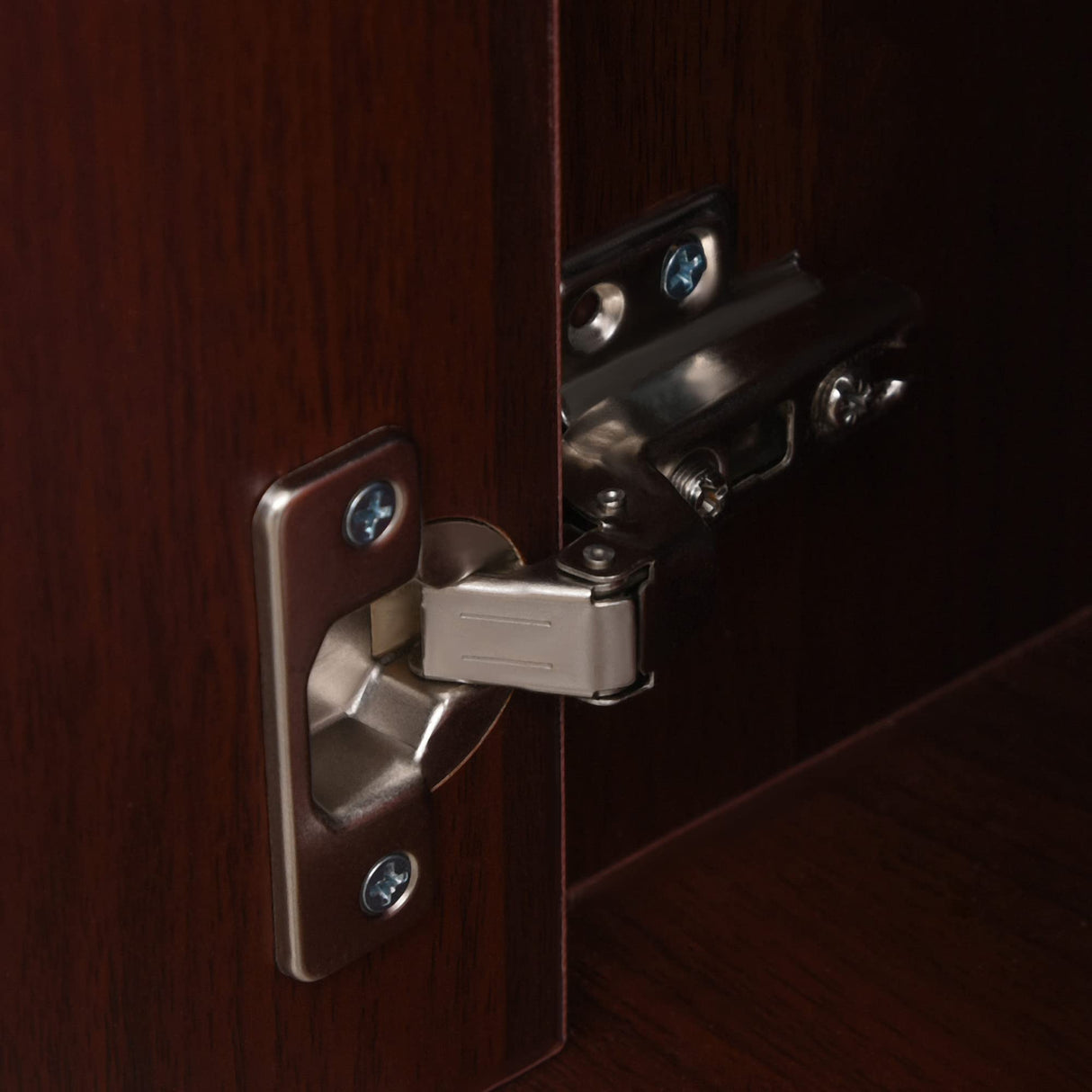 HOMCOM Mobile Storage Cabinet Organizer with Drawer and Cabinet, Printer Stand with Castors, Brown HOMCOM