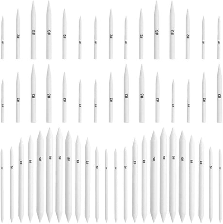 FEBSNOW 84 Pcs Blending Stumps and Tortillions, Paper Art Blenders, Art Pencils, Drawing Pencils for Student Artist Charcoal Sketch Drawing Tools, Sketch Supplies FEBSNOW