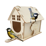 Wooden DIY Bird House Kit for Adults to Build, Outdoor Woodworking Crafts Freestyle, Hanging Birdhouse for Garden Yard Decor Gifts VinBee