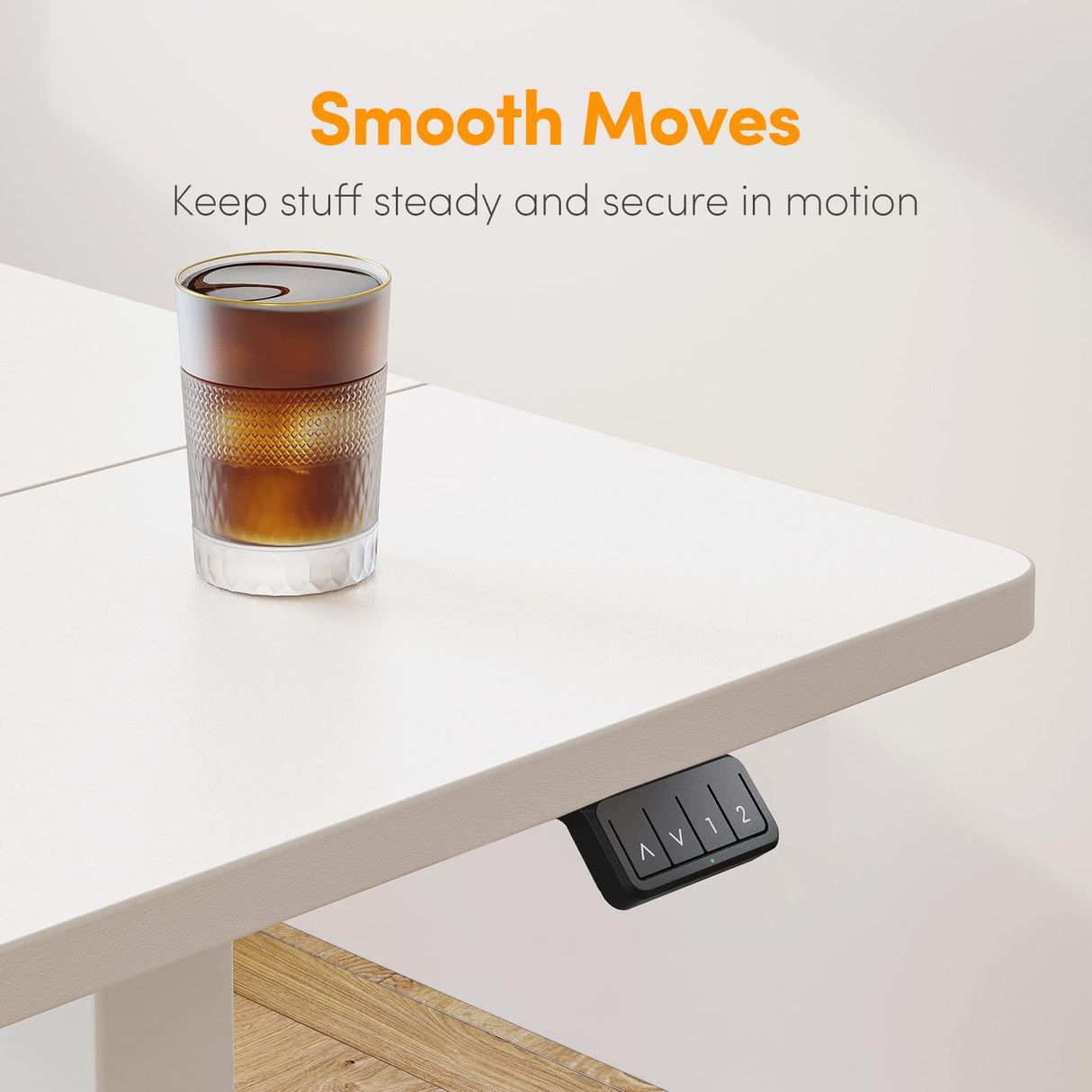 Cubiker Standing Desk, Stand up Height Adjustable Home Office Electric Desk, 40 x 24 Inch Sit Stand Desk with Splice Board, White Desktop Cubiker