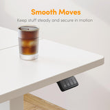 Cubiker Standing Desk, Stand up Height Adjustable Home Office Electric Desk, 40 x 24 Inch Sit Stand Desk with Splice Board, White Desktop Cubiker