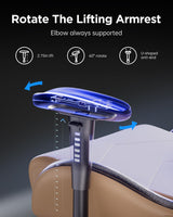 AutoFull Gaming Chair, Racing Style Gaming Chair with Ergonomic Lumbar Support,Adjustable High Back PU Leather PC Chair with Footrest,Brown AutoFull