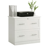 Realspace® 29-7/16"W x 18-1/2"D Lateral 2-Drawer File Cabinet, White Realspace