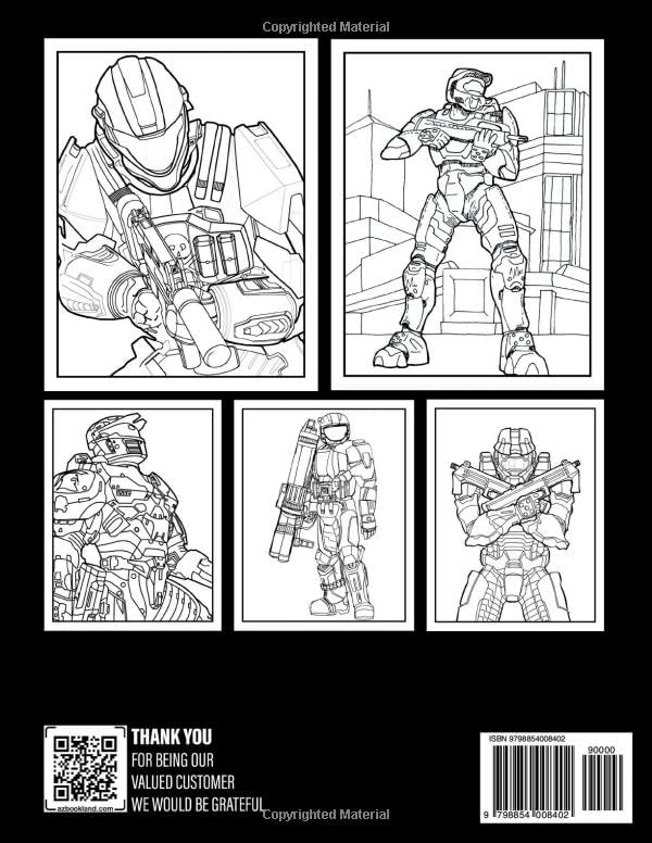 Game Coloring Book: Containing Cool Illustrations of Shooter Game for Boys and Teens | Gifts for Creativity and Relaxation