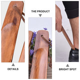 EXCEART 2 Pcs Shoe Horn Short Handle Wooden Shoe Horn Small Travel Shoe Horns for Men, Women EXCEART