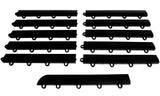 Big Floors Female Transition Edge Kit, Durable Interlocking Modular Garage Floor Edging, Compatible with RaceDeck, GarageTrac and GarageDeck Products, (11 Piece), Black Big Floors