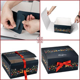 ARTLYMERS Boxes with Lids, 6 Pack Small Gift Boxes with Red Ribbon and Themed Pattern for Christmas Presents ARTLYMERS