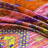 Erosebridal Bohemian Duvet Cover Sets 3 Pieces Exotic Style Bedding Coverset Boho Bedding Set Fade Resistant Bedspread Set Printing Microfiber Comforter Cover Pattern 1 Full Size Erosebridal