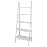 Casual Home 5-Shelf Ladder Bookcase, White Casual Home
