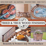 Tried & True Danish Oil, 8 oz. - Polymerized Linseed Oil Wood Finish & Sealer, Ideal for Furniture, Butcher Blocks, Salad Bowls, & More - Food Safe Wood Finish, Easy Application Stand Oil Tried & True