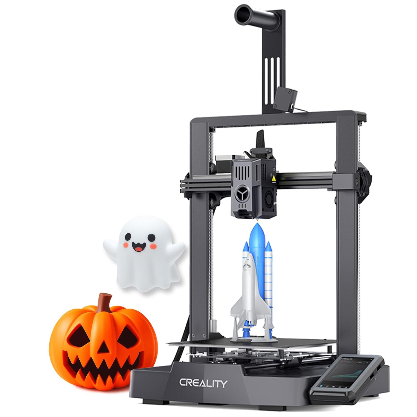 Creality Ender 3 V3 KE 3D Printer,500mm/s MAX High Speed Printing Smart Monitor Control, Auto Calibration,300℃ 60W Hotend, Precise X-axis Linear Rail 220x220x240mm (Economic Than K1 Speedy)