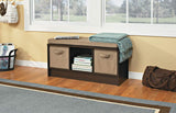ClosetMaid 1570 Cubeicals 3-Cube Storage Bench, 14.01"D x 35.27"W x 18.5"H, Espresso ClosetMaid