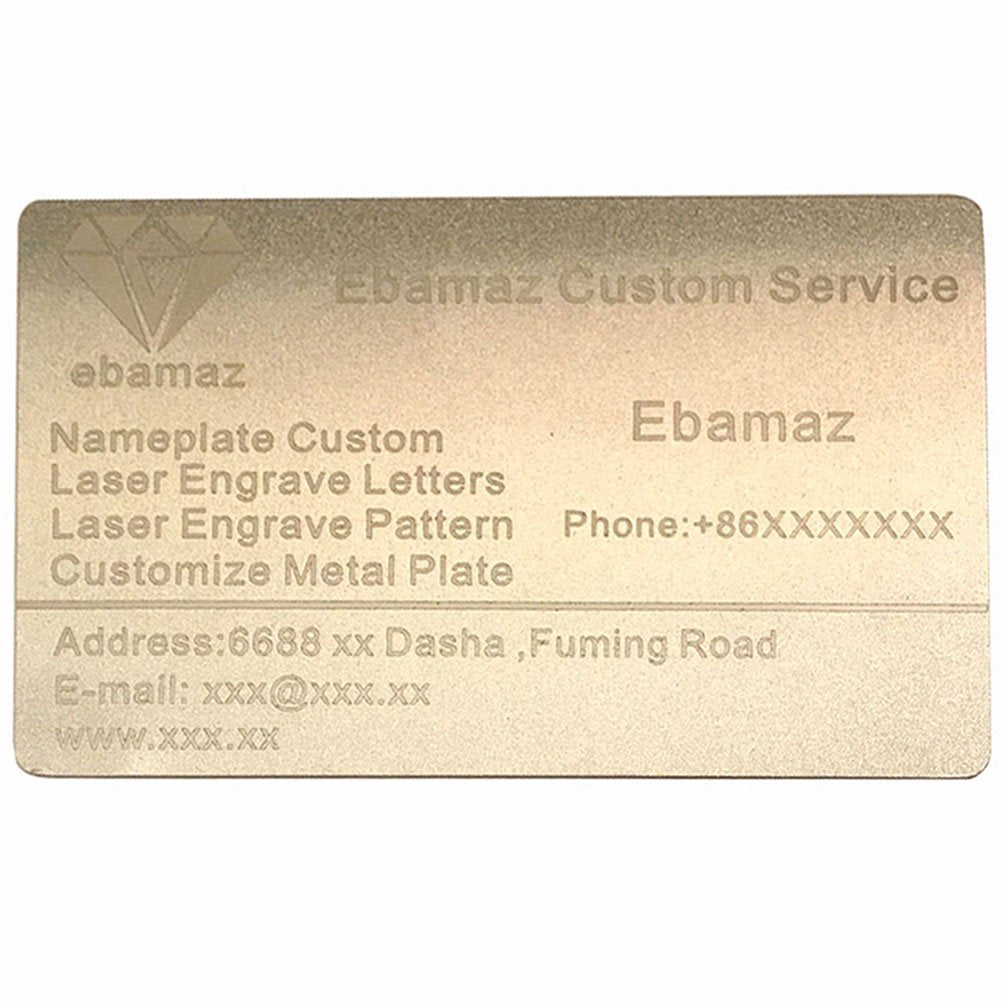 Ebamaz Sublimation Print Metal Business Cards Tablet Thick 86X54mm Pack of 10PCS (Aluminum 0.45mm Thickness, Pearled Silver, Blank)