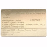 Ebamaz Sublimation Print Metal Business Cards Tablet Thick 86X54mm Pack of 10PCS (Aluminum 0.45mm Thickness, Pearled Silver, Blank) ebamaz