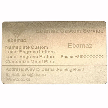 Ebamaz Sublimation Print Metal Business Cards Tablet Thick 86X54mm Pack of 10PCS (Aluminum 0.45mm Thickness, Pearled Silver, Blank)