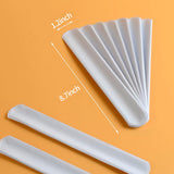 HappyHapi 42 Pack Slap Bracelets White, 8.7 x 1.2 Inch DIY Slap Bands Party Favors for Birthday,Halloween,Christmas, Blank Soft Wristband School Craft Projects, DIY Painting, Corsage, Vinyl Wrapping HappyHapi