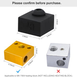 3D Printer Hotend Silicone Sock, 6 PCS Heater Block Silicone Cover for Creality Ender 3/3 Pro/3 V2, Ender 5/5 Plus/ 5 Pro, CR 10 Series, MK7/ 8/9 3D Printer Hotend KITANIS