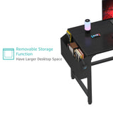 Lufeiya Computer Desk with File Drawers Cabinet, 47 Inch Home Office Desks with Filing Cabinet for Small Space, Gaming Study Writing Table PC Desks, Black Lufeiya