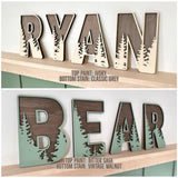 Personalized Wooden Name Sign for nursery, Wall letters Customized Name Sign Baby Room Decor, Baby Nursery Name Sign Wood Signs Personalized Baby Name Sign, Personalized Name Sign Wooden Baby Sign MONTOJOY