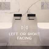 Day Moon™ Matte Black Toilet Paper Holder with Shelf, Wipe Holder for Bathroom Flushable Wipes Dispenser Toilet Paper and Wipes Holder Toilet Paper Holder with Storage, Toilet Paper Holder Wall Mount Day Moon Designs