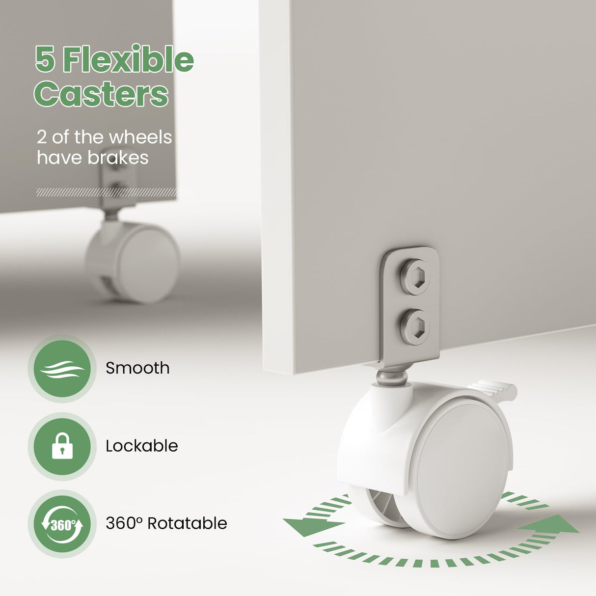 COSTWAY Folding Sewing Table, Multipurpose Craft Station Desk, Display Cabinet with Shelves Storage, Lockable Wheels, Rolling Sewing Machine Desk for Home Apartment, White COSTWAY