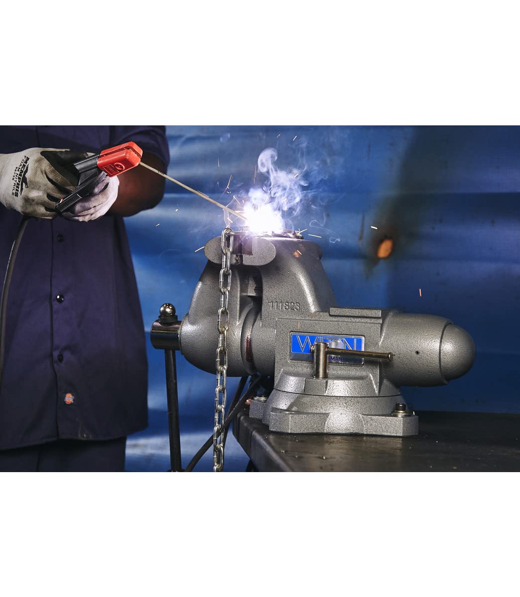 Wilton Tradesman Bench Vise, 8" Jaw Width, 6-3/4" Max Jaw Opening, 4-3/4" Throat (Model 1780A) Wilton