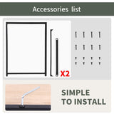 Computer Desk,47.2 inches Home Office Desk Writing Study Table Modern Simple Style PC Desk with Metal Frame，Nature BestOffice