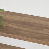 HSH Rustic Oak 6-Tier Tall Bookcase & Storage Rack with Metal Frame HSH