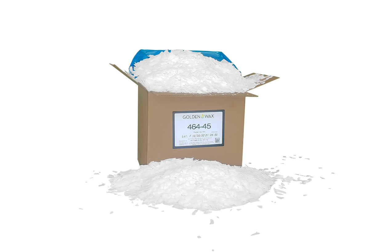 Golden Brands 464 Soy Wax, 45 poundlb Box, Golden Wax 464 Natural Soy Wax Flakes for Candle Making and DIY Projects, All-Natural, Paraffin-Free Candle Making Supplies by Golden Wax WoodArtSupply