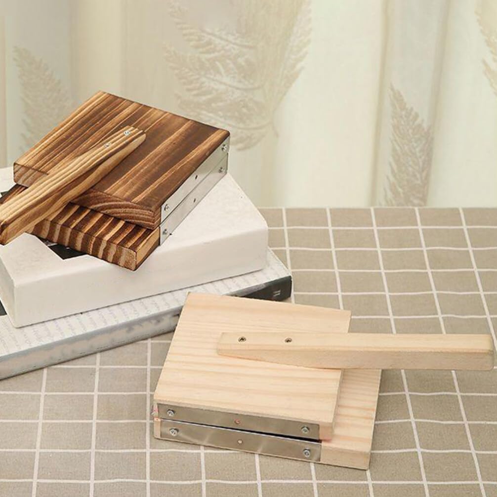 Yardwe Wooden Tortilla Press Mexican Tortillera Presser Dumpling Skin Maker Dough Presser Tool Yardwe