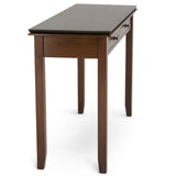 SIMPLIHOME Artisan SOLID WOOD 46 Inch Wide Transitional Console Sofa Table in Russet Brown, For the Living Room, Entryway and Bedroom SIMPLIHOME