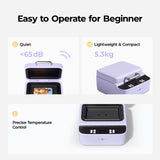 HTVRONT Phone Case Heat Press Machine - Phone Case Auto Heat Press with 3D Vacuum Heat, Precise Temperature Sublimation Phone Case Press Machine for Badges, Coasters, etc. (Compatible with iPhone) HTVRONT