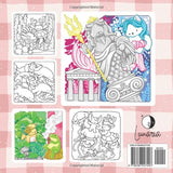 Fuzzy Mermadia: Cute and Cozy Mermaid Coloring Book WoodArtSupply