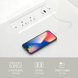 DWVO 71''Tall Kitchen Pantry Storage Cabinet, Modern Buffet Cabinet with Hutch, Kitchen Hutch Cabinet with Outlet, Large Food Pantry Cabinet with Doors and Shelves, Wine Rack for Dining Room, White DWVO