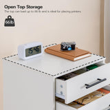 HOOBRO 7-Drawer Chest, File Cabinet, Wooden File Cabinet, Office Cabinet with Drawers, Storage Cabinet, for Home Office, Study, Easy Assembly, White WT07WJ01 HOOBRO