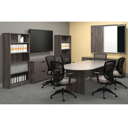 GOF 6FT, 8FT, 10FT Racetrack Conference Table Set (G11776) (Artisan Grey, 10ft Table) - WoodArtSupply