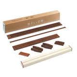 Mellow Naturalista Classic - 12 Inch Solid Wood Platform Bed with Wooden Slats, No Box Spring Needed, Easy Assembly, Queen, Espresso Mellow